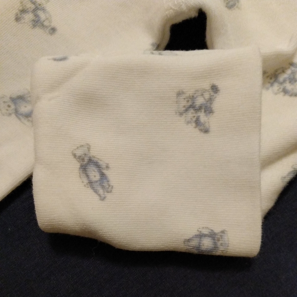 Polo Ralph Lauren Baby Boy Layette Collection Blue Footed Pajamas Coverall 3 Mos - Picture 6 of 10
